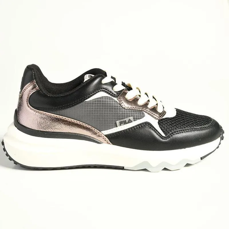FILA Dulce Sneaker - Black / Gunmetal Flexible