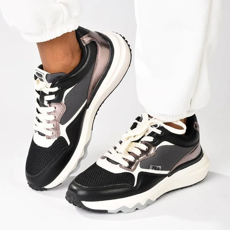 FILA Dulce Sneaker - Black / Gunmetal Foam Insert City Routine